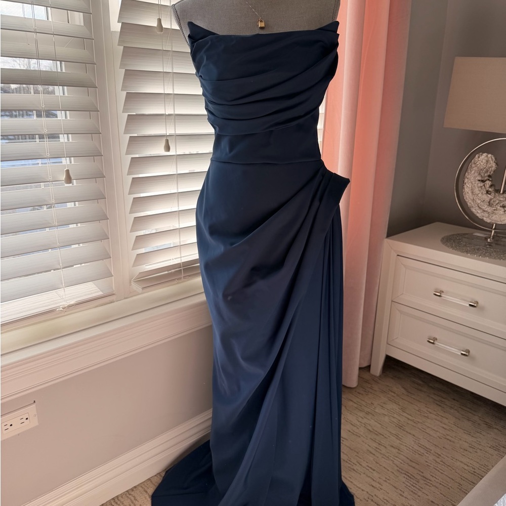 Chiara Boni Navy Dress size 8 - Picture 4 of 9